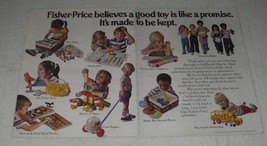 1984 Fisher-Price Toy Ad - Play Desk, Corn Popper - £14.78 GBP