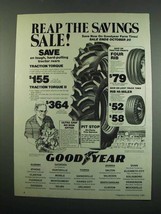 1984 Goodyear Tires Ad - Reap The Savings Sale - £14.27 GBP