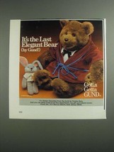 1984 Gund Abiner Smoothie Bear Ad - Elegant - £14.48 GBP