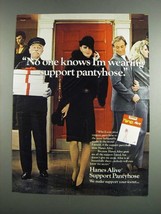 1984 Hanes Alive Support Pantyhose Ad - I'm Wearing - $18.49