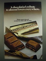 1984 Hershey's Golden Almond Chocolate Bar Ad - Tribute - $18.49