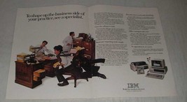1984 IBM Doctor's Office Manager Software Ad - Shape Up - $18.49