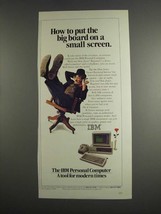 1984 IBM Personal Computer Ad - Put the Big Board - $18.49