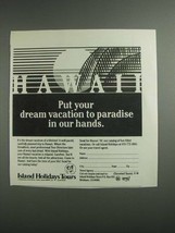 1984 Island Holidays Tours Ad - Hawaii - £14.54 GBP