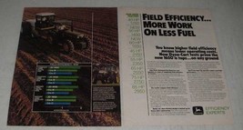 1984 John Deere 1650 Tractor Ad - Field Efficiency - £14.50 GBP