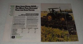 1984 John Deere 1650 Tractor Ad - Fuel-Efficient - $18.49