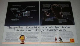 1984 Kodak 8mm Kodavision Camcorder Ad - Match Yours - $18.49