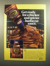 1984 Kraft Thick &#39;N Spicy Barbecue Sauce Ad - Get Ready - £14.76 GBP