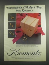 1984 Krementz Jewelry Ad - Diamonds For Mother&#39;s Day - £14.87 GBP