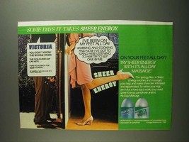 1984 L&#39;eggs Sheer Energy Pantyhose Ad - Some Days - £14.53 GBP