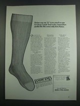 1984 Lands&#39; End Socks Ad - Too Much To Pay - £14.62 GBP