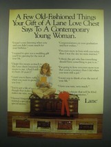 1984 Lane Love Chest Ad - No. 3969 Cherry - $18.49