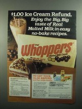 1984 Leaf Whoppers Candy Ad - Whoppers Ice Cream Torte - £14.82 GBP