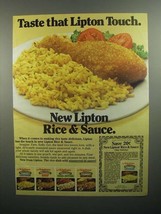 1984 Lipton Rice & Sauce Ad - Taste That Touch - $18.49