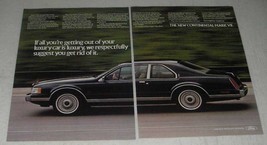 1984 Lincoln Continental Mark VII Ad - We Suggest - £14.54 GBP