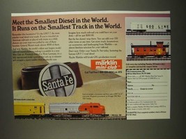 1984 Marklin Santa Fe Starter Set Ad - GM F-7 Diesel - $18.49