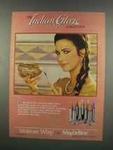 1984 Maybelline Indian Glaze Lipstick Ad - Lynda Carter - £14.56 GBP