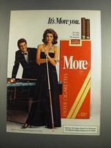 1984 More Cigarettes Ad - It&#39;s More You - Playing Pool - £14.78 GBP