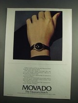 1984 Movado Museum Watch Ad - $18.49