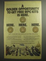 1984 MPC Model Klits Ad - A Golden Opportunity - $18.49