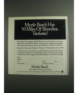 1984 Myrtle Beach South Carolina Ad - Tanfastic - £14.52 GBP