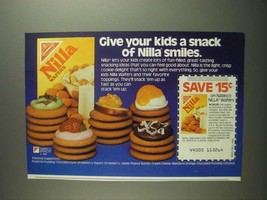 1984 Nabisco Nilla Wafers Ad - Give Kids a Snack - $18.49