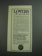 1984 National Wildlife Federation Ad - Lovers - £14.54 GBP