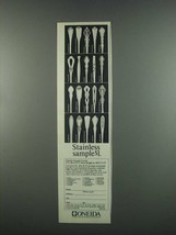 1984 Oneida Silverware Ad - Stainless Sample - $18.49