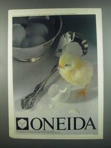 1984 Oneida Michelangelo Spoon & Paul Revere Bowl Ad - $18.49