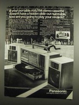 1984 Panasonic Triple Take Stereo System Ad - Turntable - $18.49
