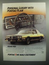 1984 Pontiac Grand Prix Ad - Personal Luxury - £14.46 GBP