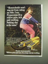 1984 Preparation H Ointment Ad - Riding My Bike - £14.55 GBP