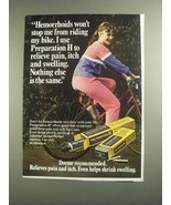 1984 Preparation H Ointment Ad - Riding My Bike - £14.54 GBP