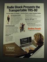 1984 Radio Shack TRS-80 Model 4P Computer Ad - Transportable - £14.74 GBP