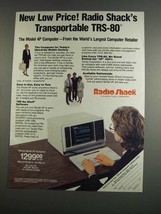 1984 Radio Shack TRS-80 Model 4P Computer Ad - £14.74 GBP