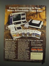 1984 Radio Shack TRS-80 Computer &amp; AgDisk Software Ad - £14.74 GBP