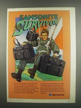 1984 Samsonite Kicks Luggage Ad, George I. Parrish, Jr. - £14.76 GBP