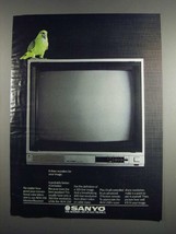 1984 Sanyo AVM 258 Monitor/Receiver Ad - Does Wonders - $18.49