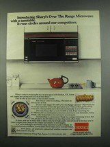 1984 Sharp R-1400 Over the Range Carousel Microwave Ad - £14.82 GBP