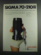 1984 Sigma 70-210mm Lens Ad - £13.88 GBP