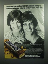 1984 Snickers Candy Bar Ad - Home From School Hungry - £14.78 GBP