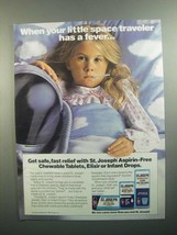 1984 St. Joseph Aspirin-Free Medicine Ad - Has Fever - £14.53 GBP