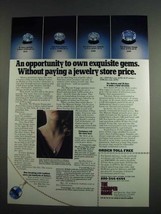 1984 The Sharper Image Blue Topaz Ad - Exquisite Gems - $18.49