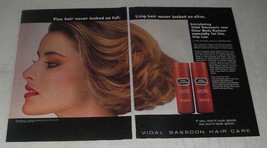 1984 Vidal Sassoon Clear Body Shampoo &amp; Rinse Ad - £14.53 GBP