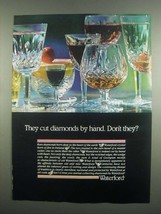 1984 Waterford Crystal Ad - Cut Diamonds by Hand - £14.78 GBP