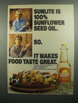 1984 Wesson Sunlite Sunflower Seed Oil Ad - $18.49