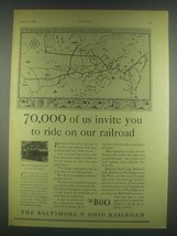 1930 The Baltimore & Ohio Railroad Ad - 70,000 of Us - $18.49