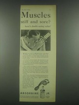 1931 Absorbine Jr. Ad - Muscles Stiff and Sore? - $18.49