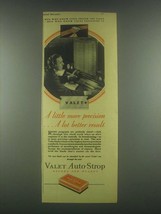 1931 Valet Auto-Strop Blades Ad - Little More Precision - $18.49