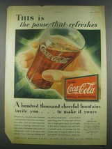 1932 Coca-Cola Soda Ad - This is Pause That Refreshes - $18.49